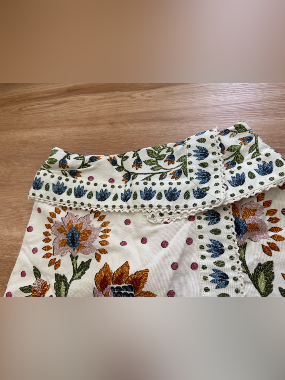 FARM RIO
Wrap-effect floral-print cotton mini skirt - Picture 7 of 11
